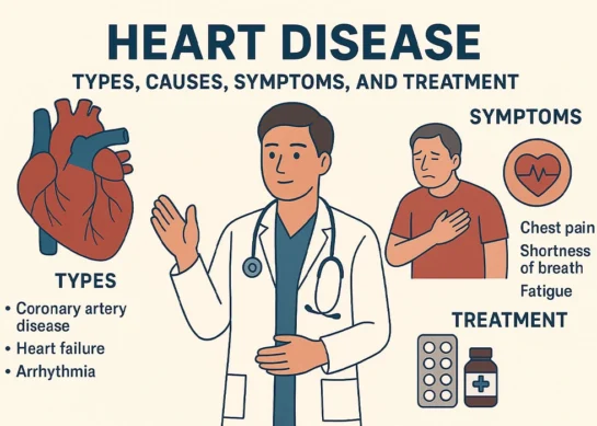 Heart Disease: Types, Causes, Symptoms, and Treatment
