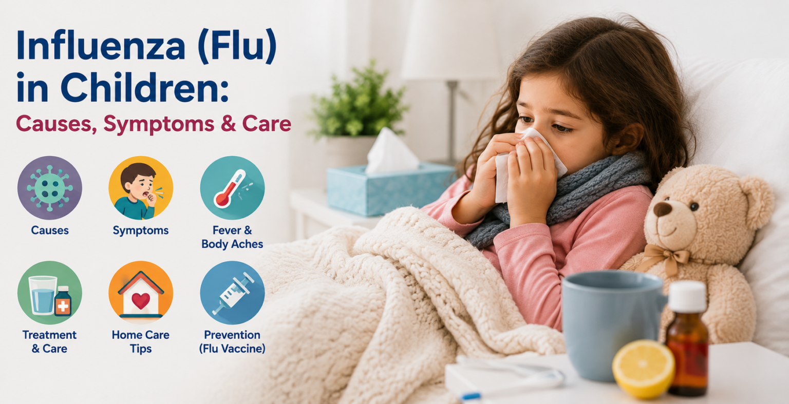 Influenza (Flu) in Children: Causes, Symptoms & Care