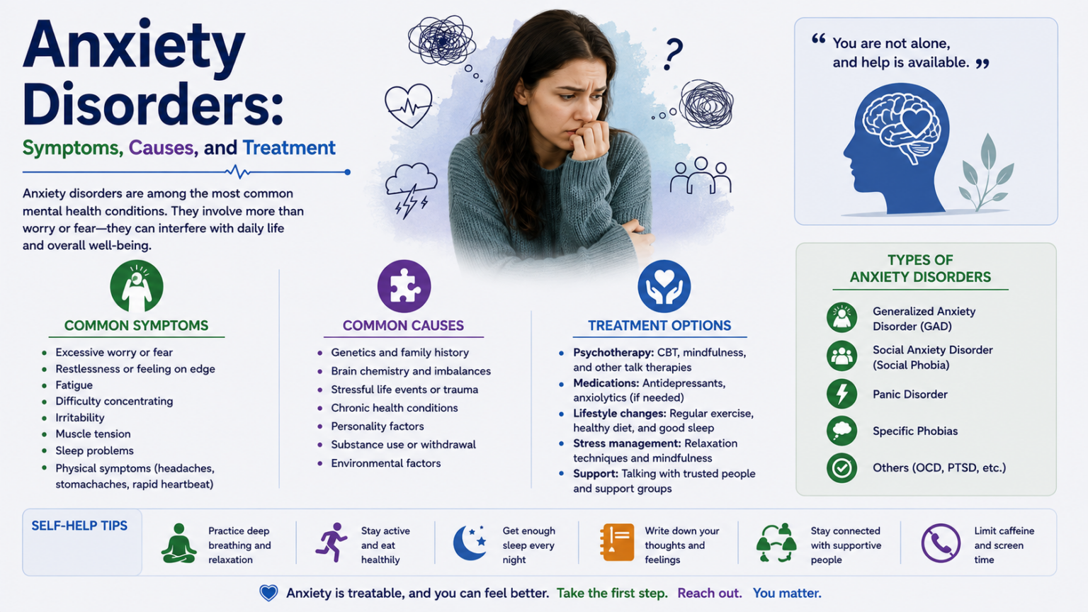 Anxiety Disorders: Symptoms, Causes, and Treatment