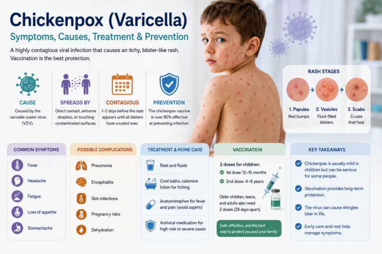 Chickenpox (Varicella): Symptoms, Causes, Complications & Prevention