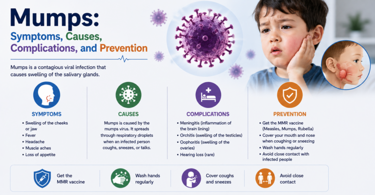 Mumps: Symptoms, Causes, Complications, and Prevention