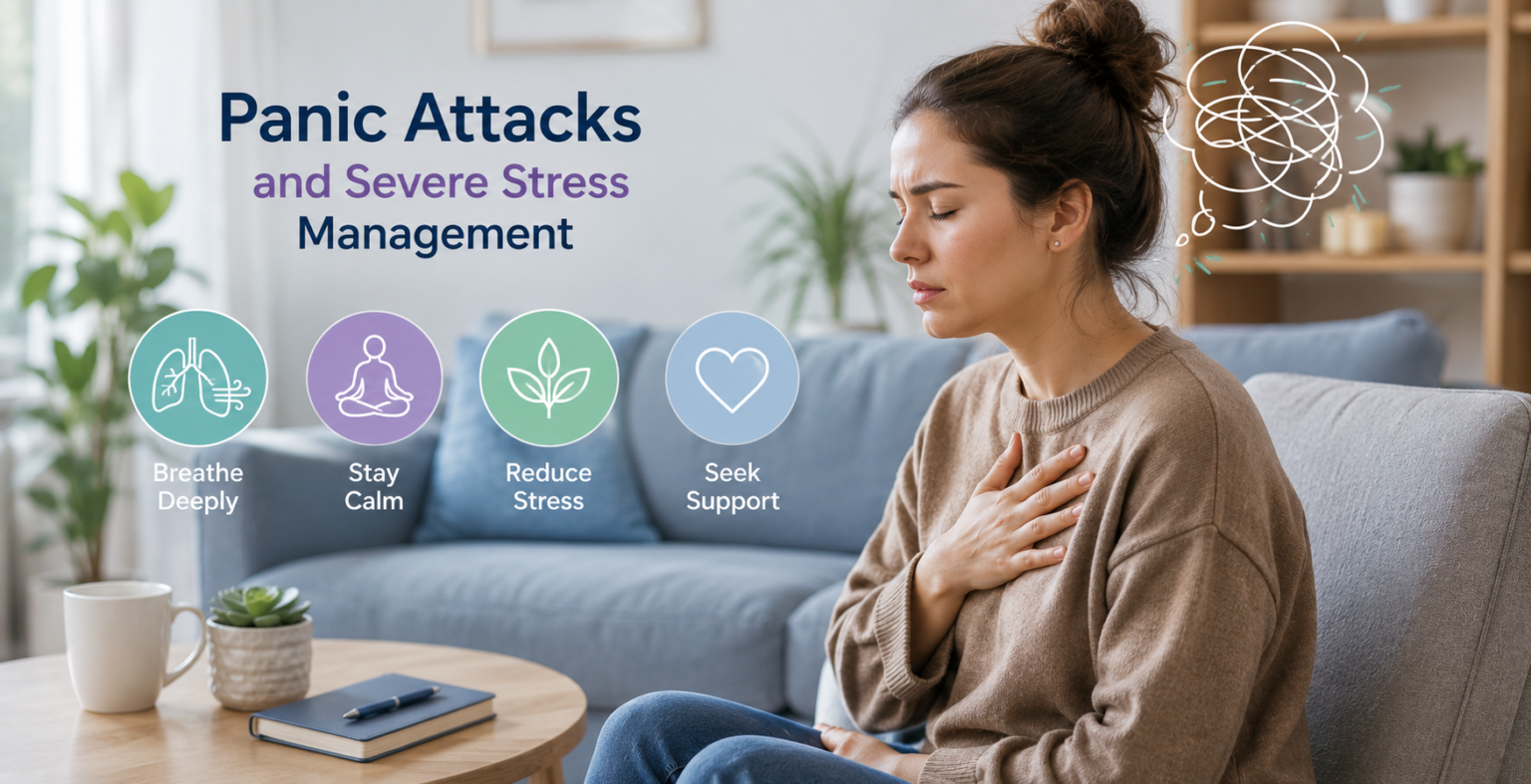 Panic Attacks and Severe Stress Management: Symptoms, Causes and Effective Coping Strategies