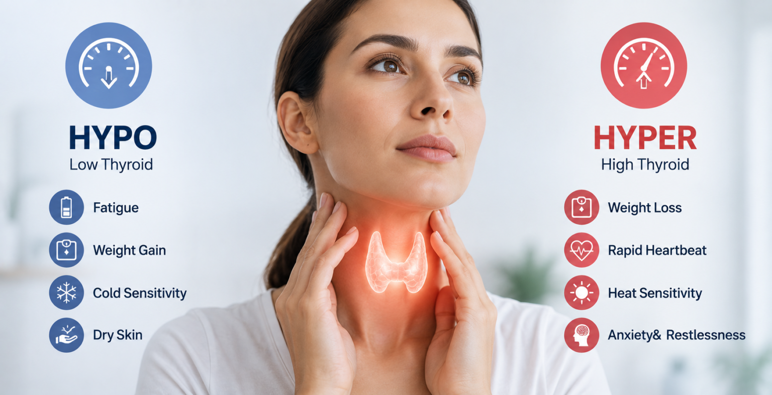 Signs of Thyroid Hormone Imbalance: Symptoms, Causes, Diagnosis and Treatment